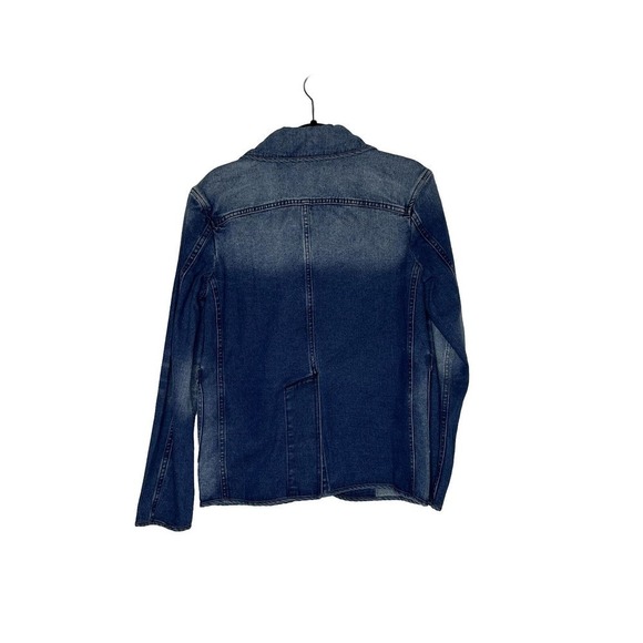 NWT Free People X Sandrine Rose Tres Cool Denim Jacket 100% Cotton Womens Blue M - Picture 5 of 6